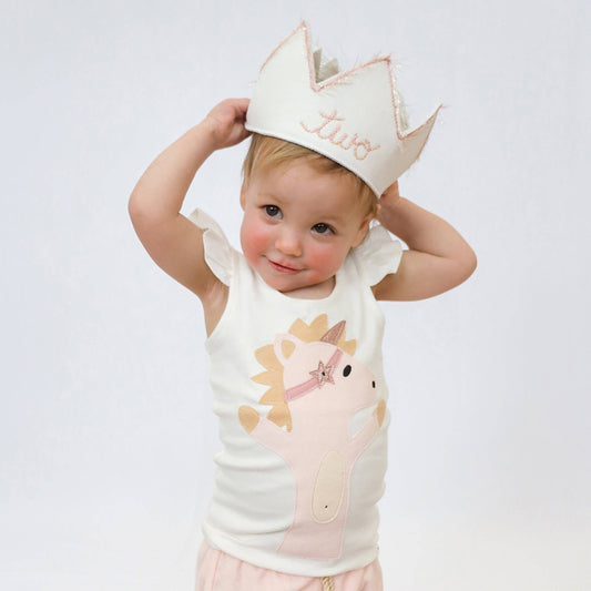 "Two" #10PG Blush Pink/Gold EL w/#10PG EL Crown: Oyster / Toddler