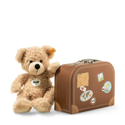 Fynn Teddy Bear in Suitcase, Children's Plush Toy