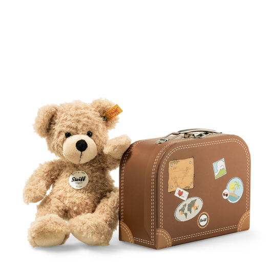 Fynn Teddy Bear in Suitcase, Children's Plush Toy