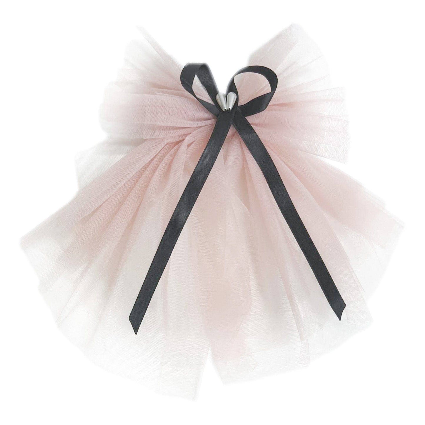 Mademoiselle Tulle Hair Bows: White