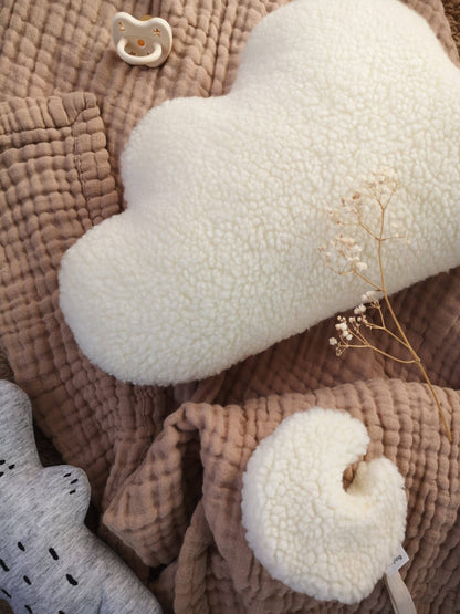 Cloud cushion for children's room, color Ivory: Beige
