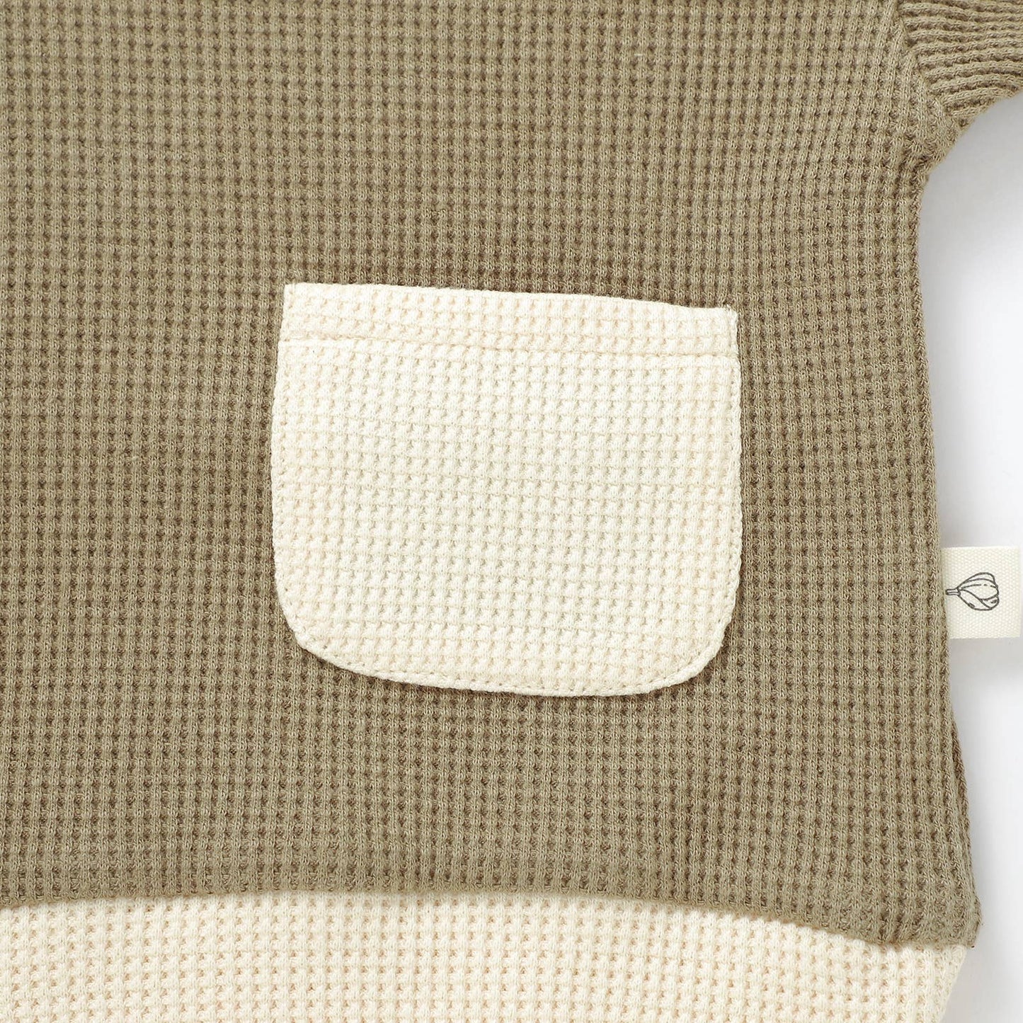 Organic Cotton Cocoa Waffle Set | Gender Neutral Baby Set: 6-12M