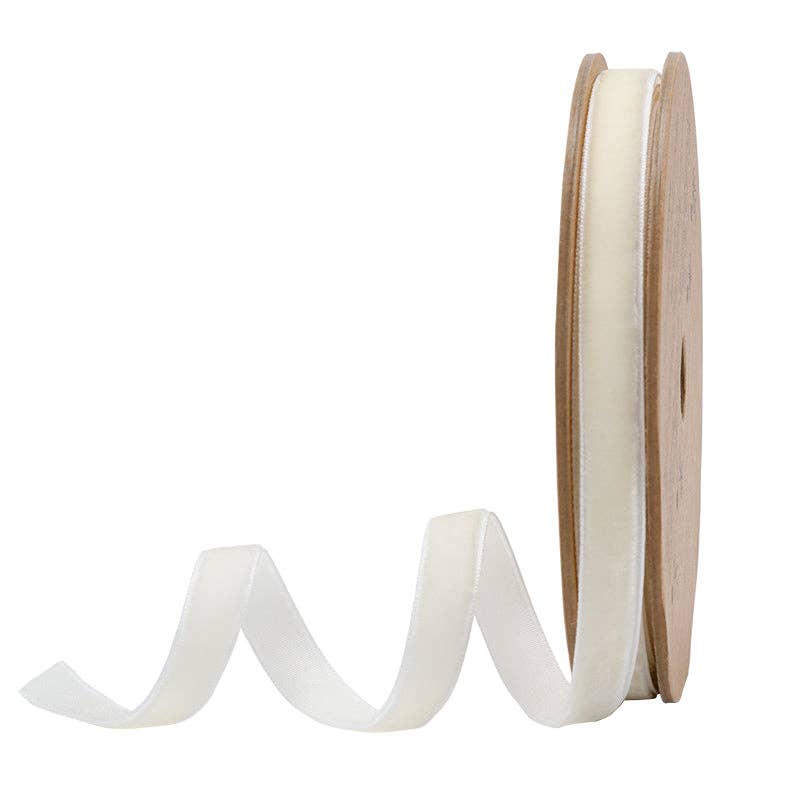 17 Colors | 3/8" Velvet Ribbon | 10 Yard Roll: Bay Leaf