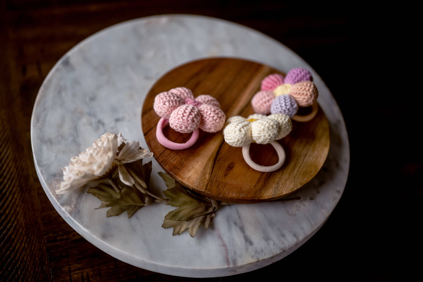 Daisy Hair Tie: Colorful Hair Tie