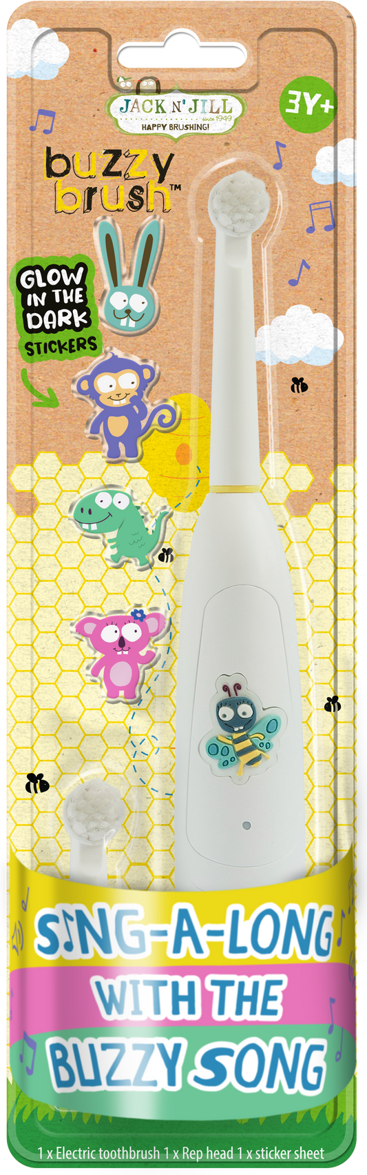 Kids Electric Musical Toothbrush Buzzy Brush (3+ yrs)