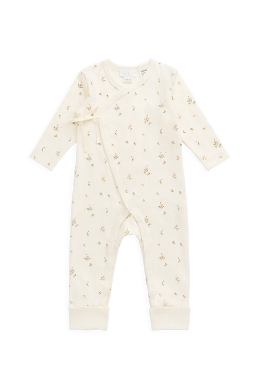 Organic Cotton Pointelle Estelle Onepiece - Dina Antique
