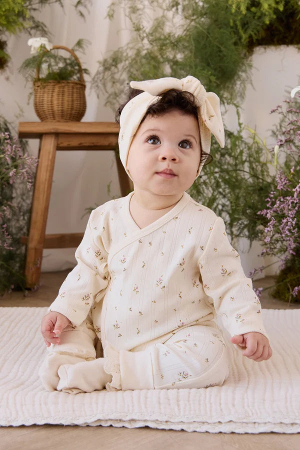 Organic Cotton Pointelle Estelle Onepiece - Dina Antique