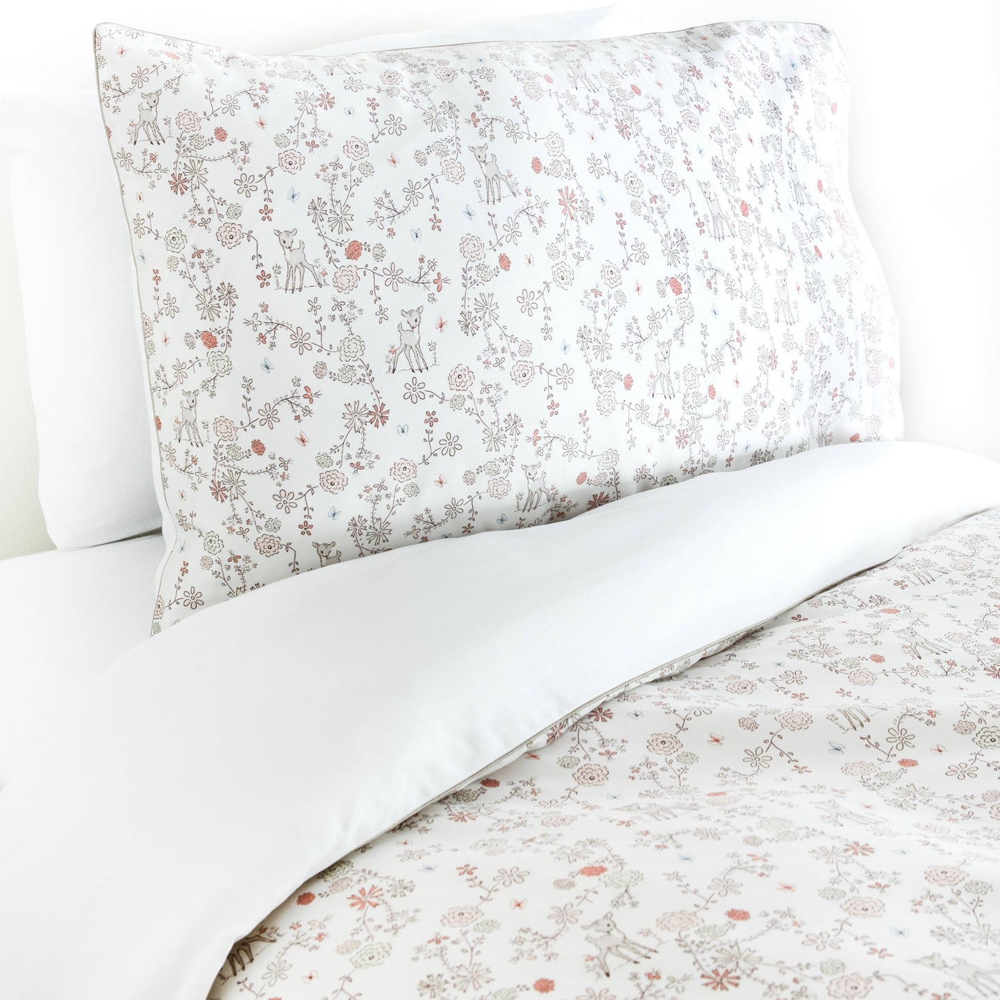 Into The Woodlands Twin Set - Ivory: Set (Duvet Cover + Pillowcase)