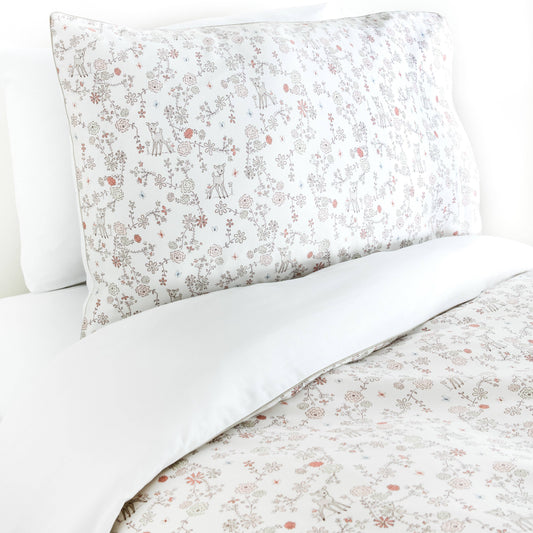 Into The Woodlands Twin Set - Ivory: Set (Duvet Cover + Pillowcase)