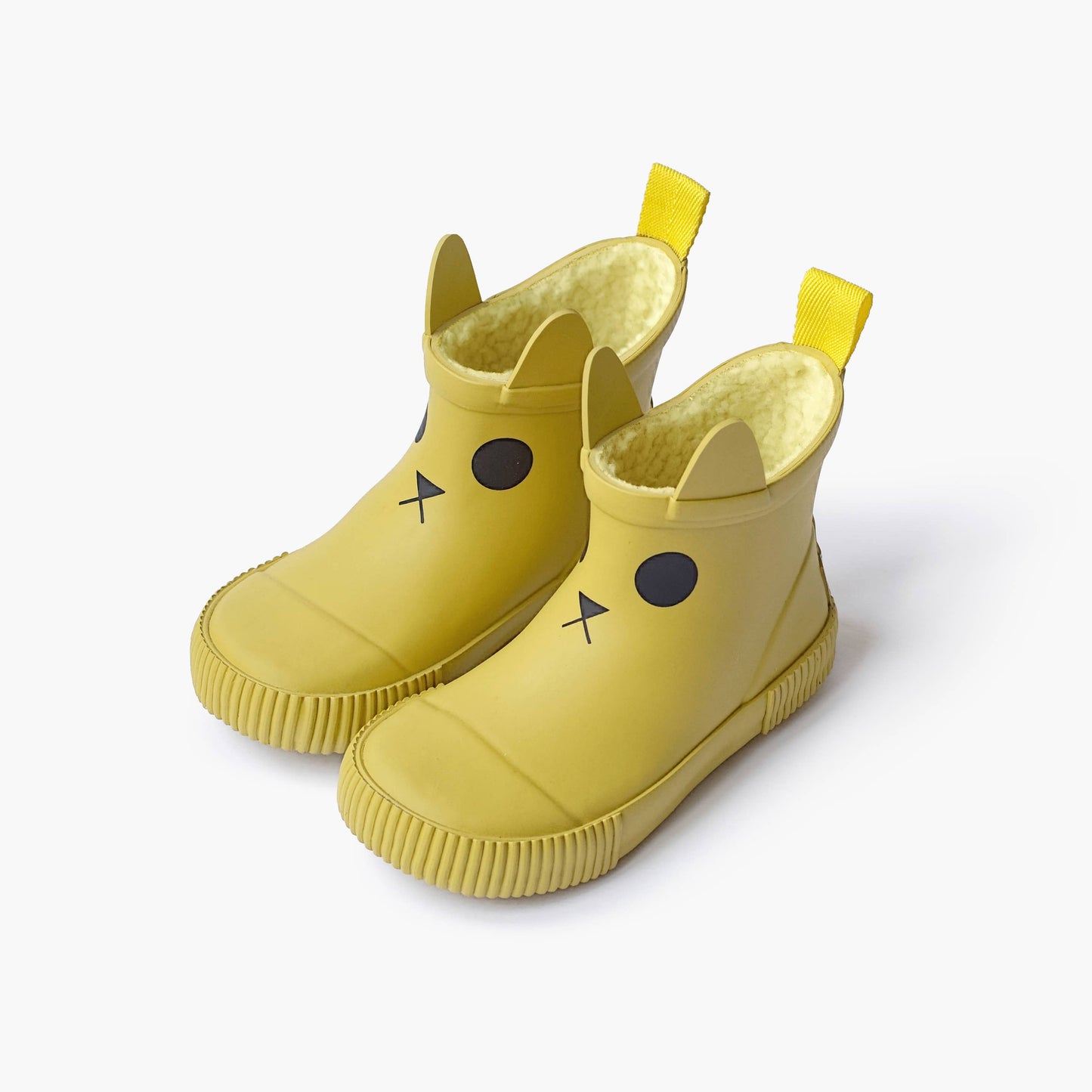 KERRAN Fleece-Lined Thermal Rain Boot - Mustard : 26