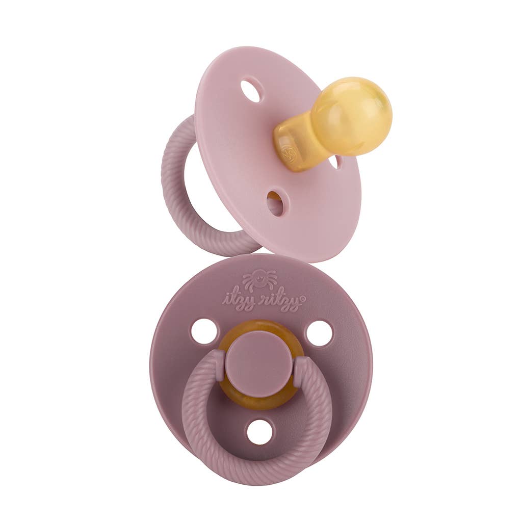*NEW STYLES* Itzy Soother™ Natural Rubber Paci Sets: Blossom + Rosewood