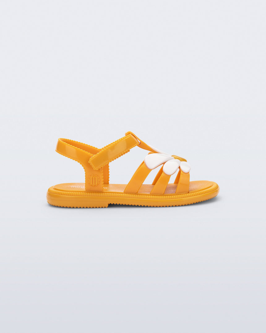 Mini Melissa Hip Bloomy Baby Sandals: Orange