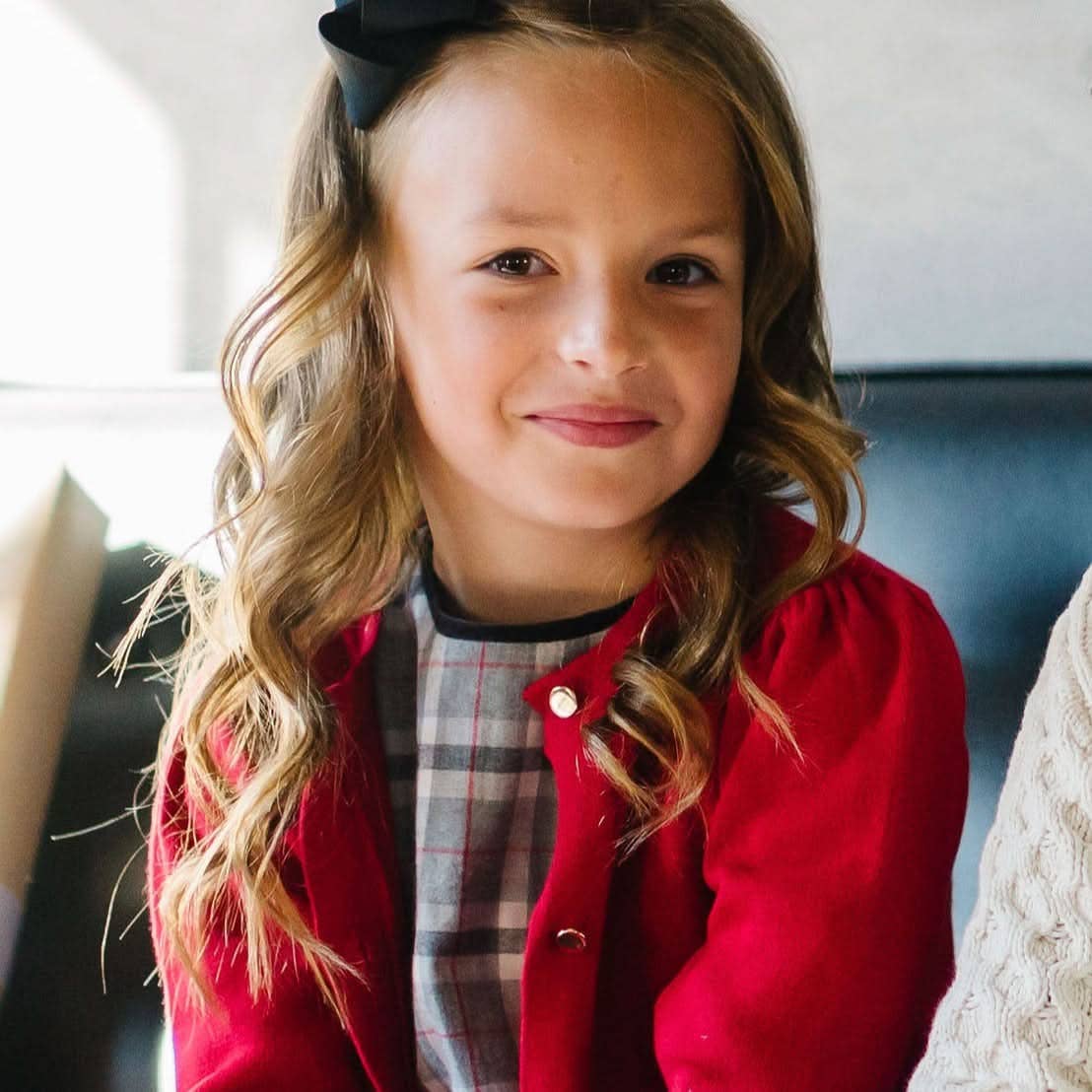 Milano Stitch Cardigan - Baby: Red / 6-12 Months