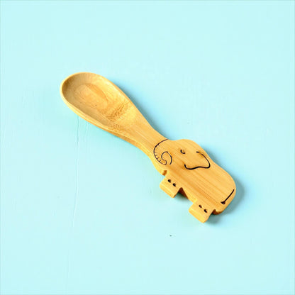 Bamboo Animal Kids & Toddler Utensils | Kids NEW Bestseller: Owl | Spoon