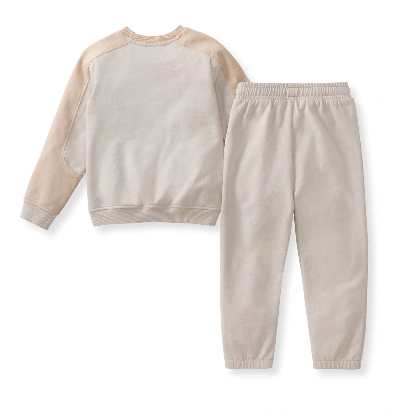 Seamed Organic Sweatshirt & Pants Set: 4T