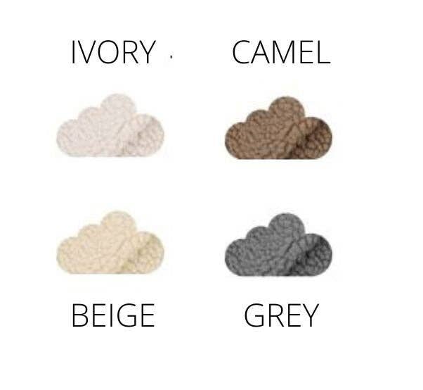 Cloud pacifier clip: Ivory