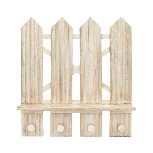 Charlie Farmhouse Wooden Fence Nursery Wall Shelf Decor