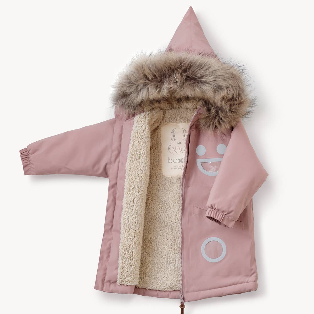 Warm Waterproof & Snowproof Kids' Winter Coat (Pink): 4Y (104cm)