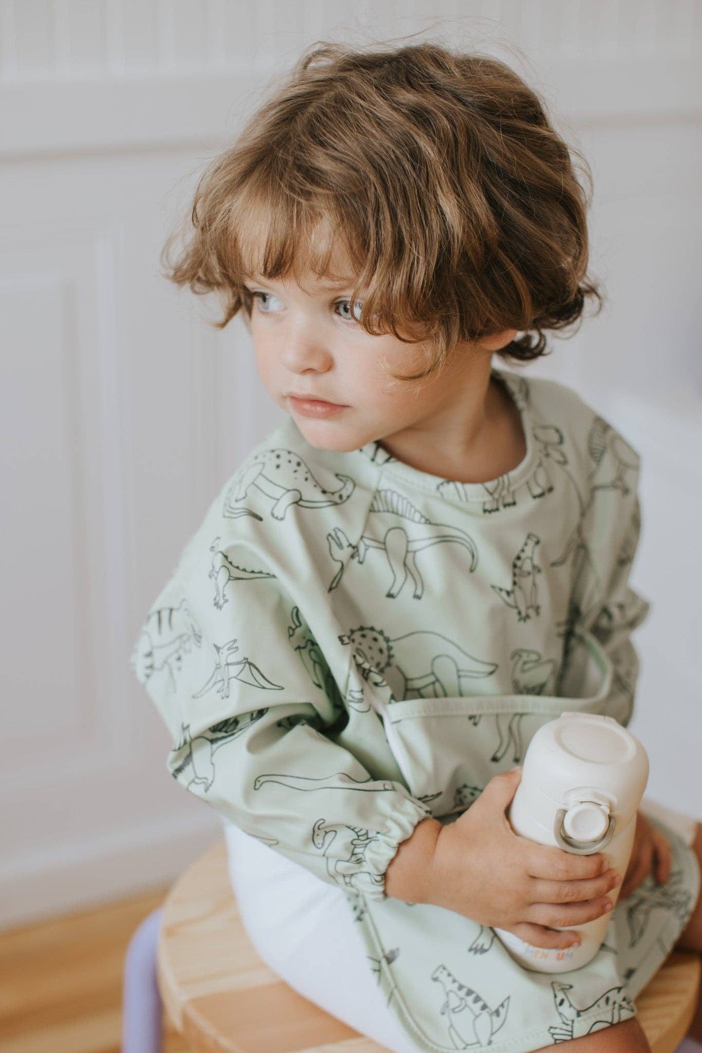 Long sleeves Bib - Dinosaurs - Menoum Menoum