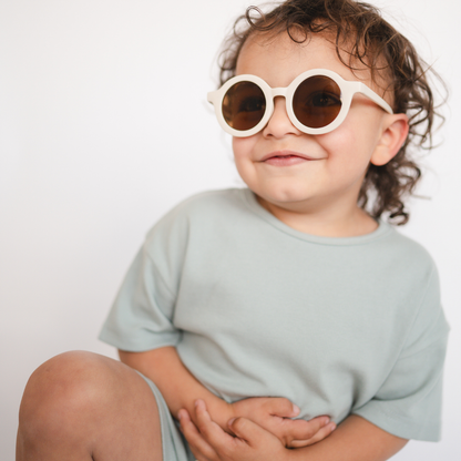 Kids Recycled Plastic Sunglasses, Buttercream