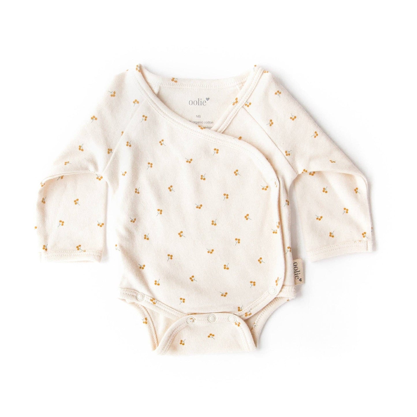 Organic Baby Bodysuit – Gold Sprig: Gold Sprig / Newborn