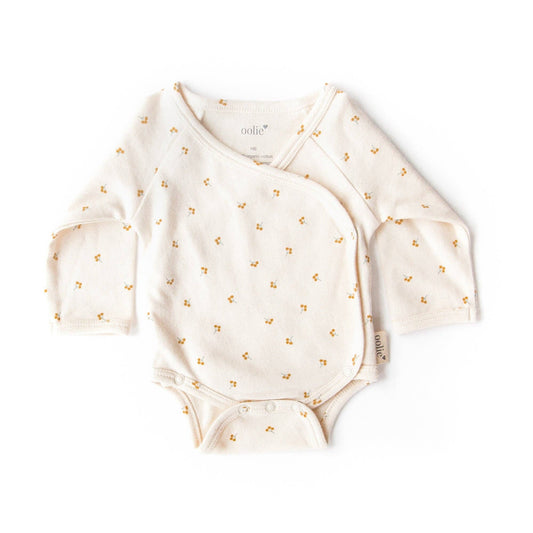 Organic Baby Bodysuit – Gold Sprig: Gold Sprig / Newborn