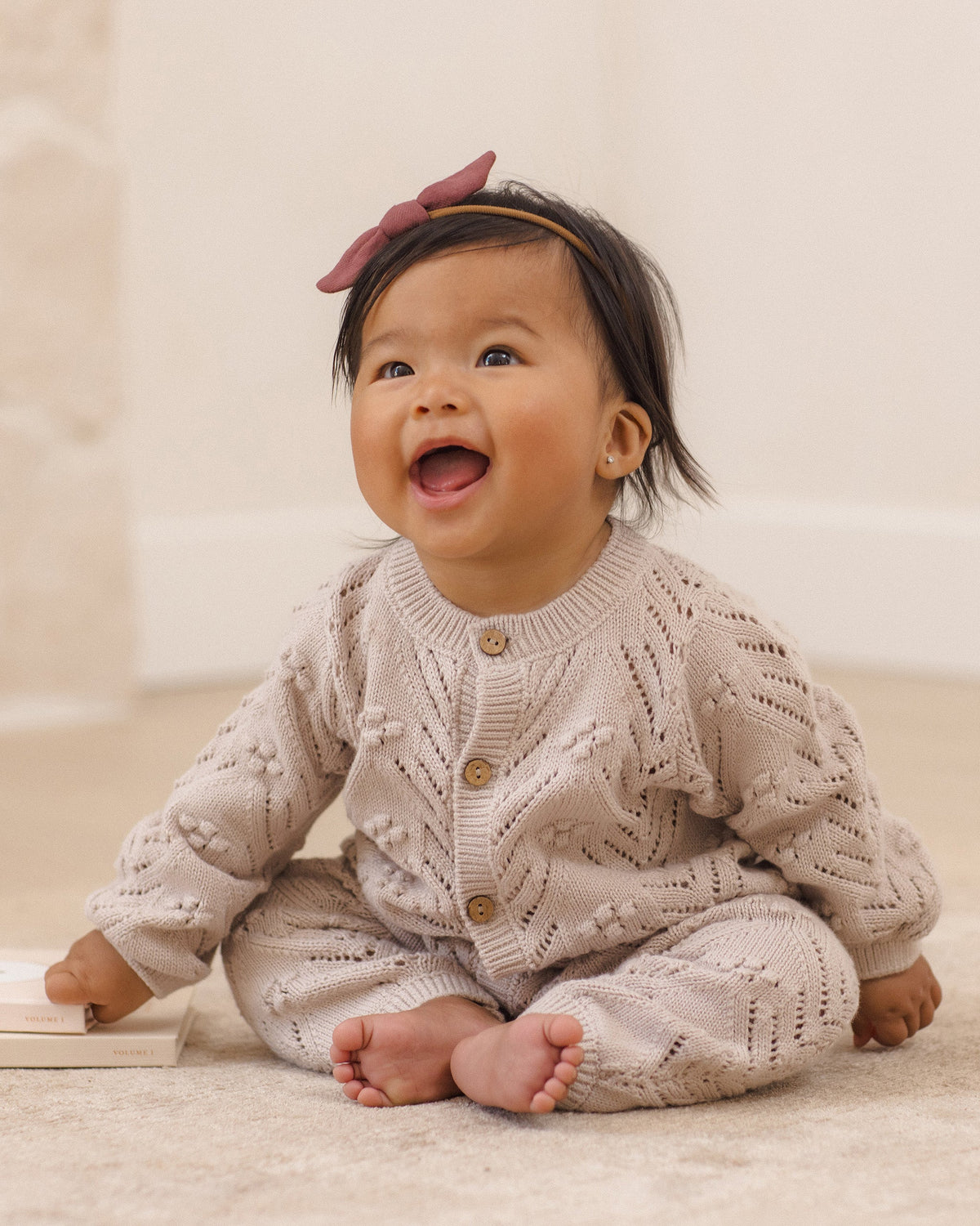 Long Sleeve Bubble Romper Lilac Mist