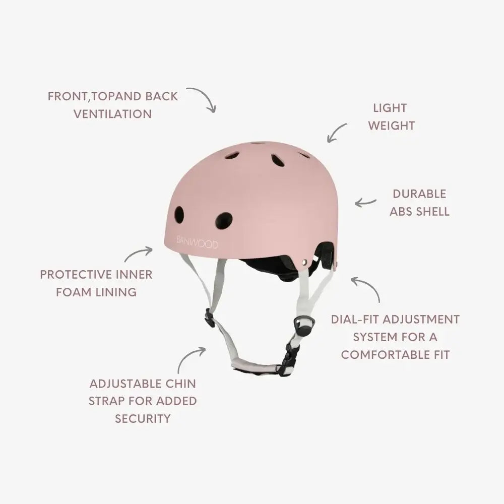 BANWOOD ECORIDE PACK - SCOOTER & HELMET - DUSTY ROSE