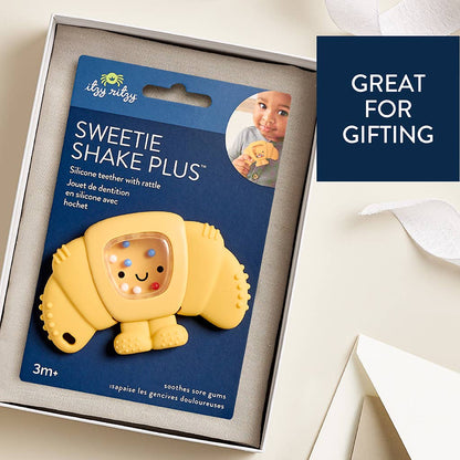 Sweetie Shake Plus™ Rattle & Teether - Chloe the Croissant