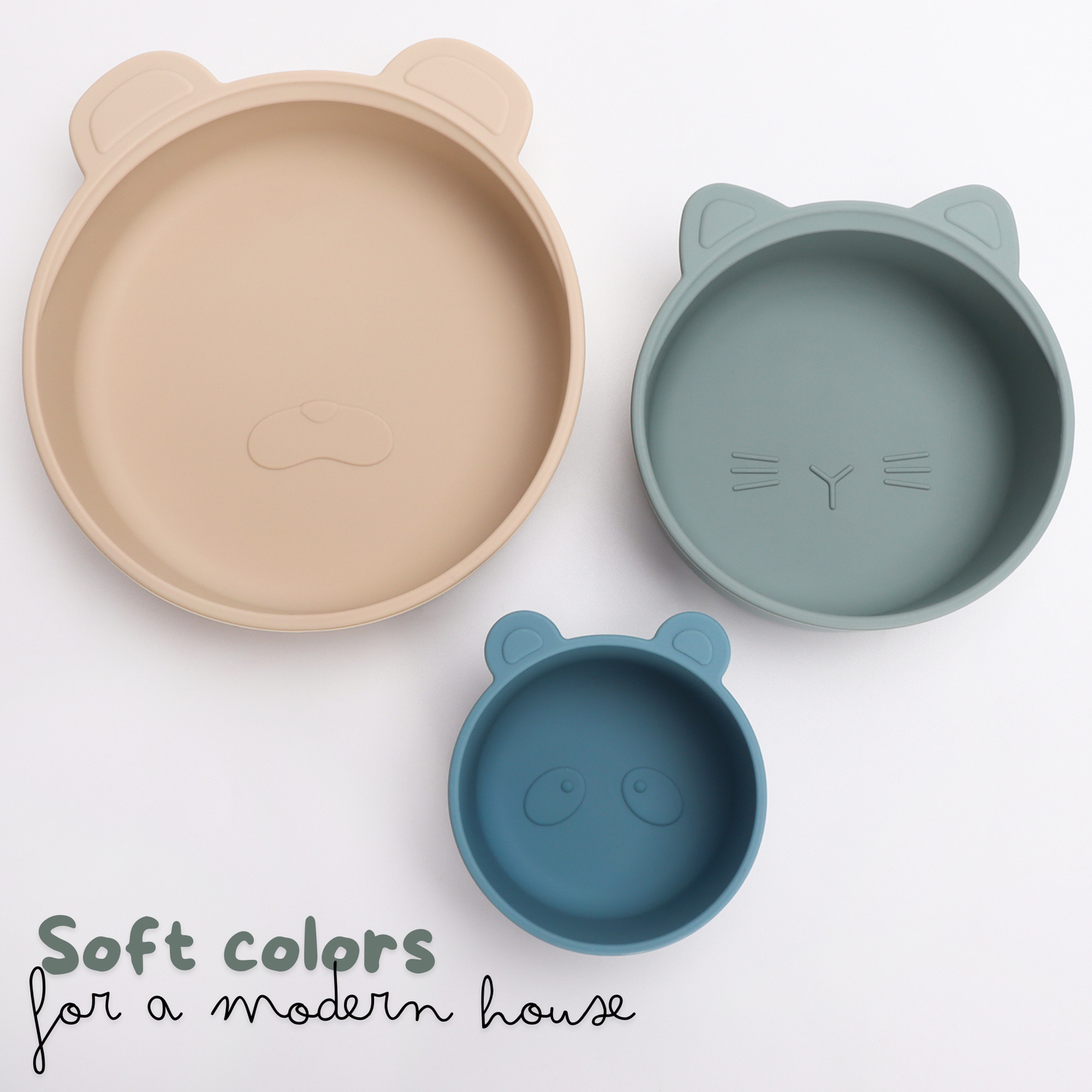 Ali+Oli (3pc) Stackable Snack Bowl Set ( Blue Horizon)