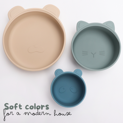 Ali+Oli (3pc) Stackable Snack Bowl Set ( Blue Horizon)