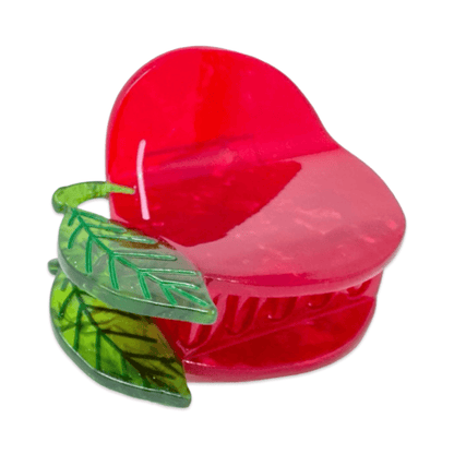 Midi Red Apple Hair Claw Clip