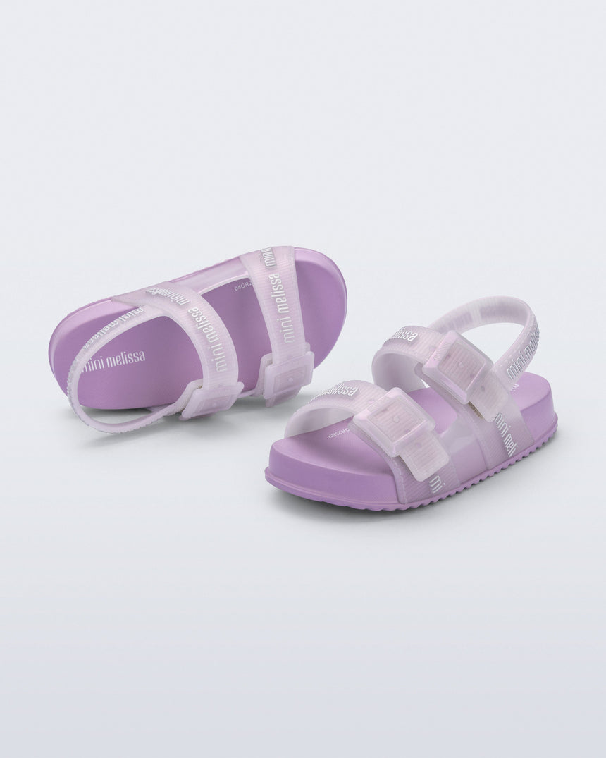 Mini Melissa Cozy M Lover Baby Sandals: Lilac