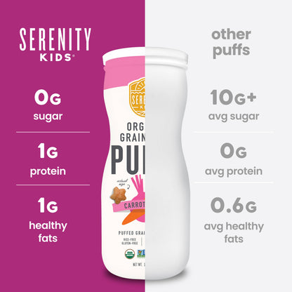 Carrot & Beet Organic Grain Free Puffs (6 Cans)