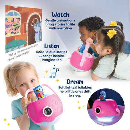 Luna StoryTime Projector – Classic Pink Starter Set