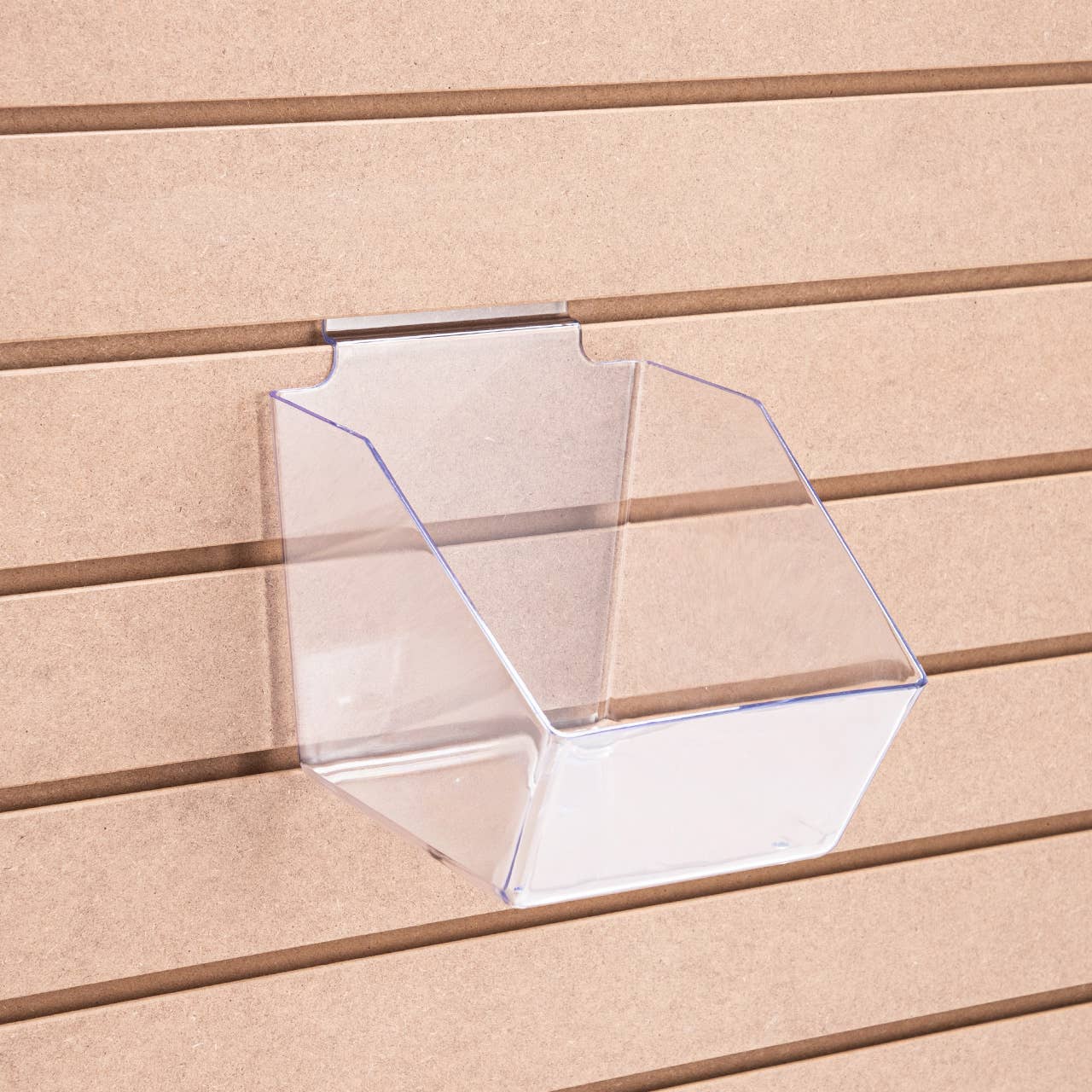 6" X 5 ½" X 7 ½" Clear Plastic Dump Bin