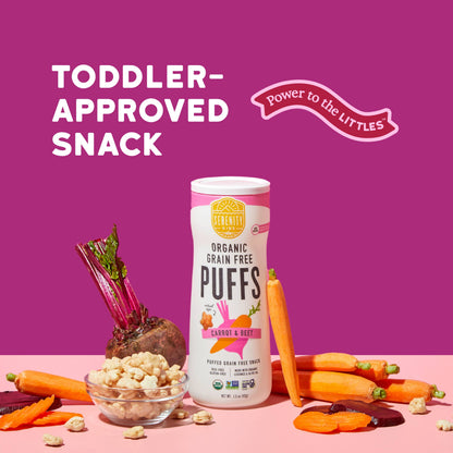 Carrot & Beet Organic Grain Free Puffs (6 Cans)