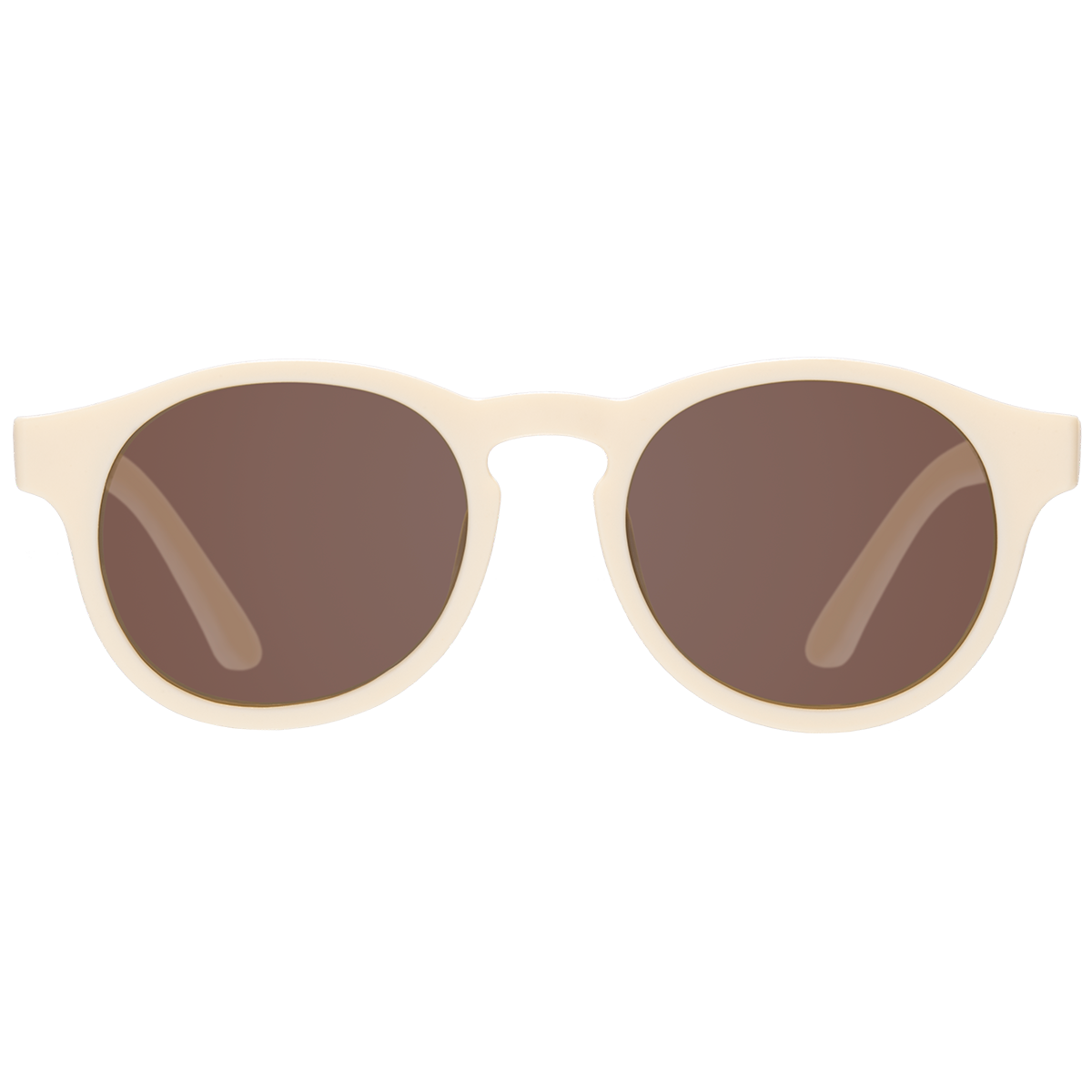 Sweet Cream Keyhole Sunglasses with Amber Lens: Ages 3-5