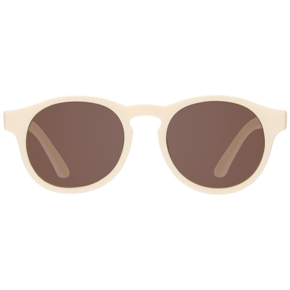 Sweet Cream Keyhole Sunglasses with Amber Lens: Ages 3-5