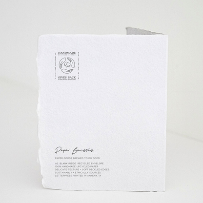 Blessings on Your Baby Dedication | Christian Greeting Card: Flat A2 Greeting Card. Blank on Back.