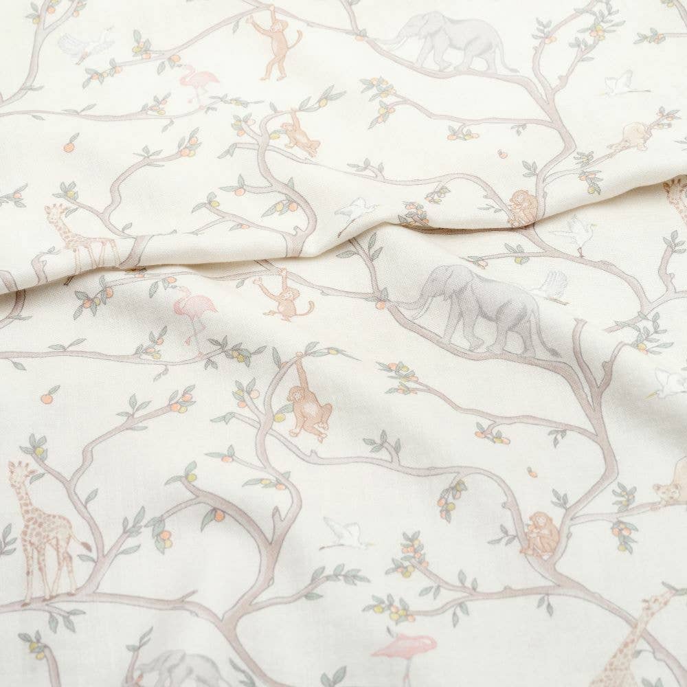 Animal Parade Swaddle - Ivory