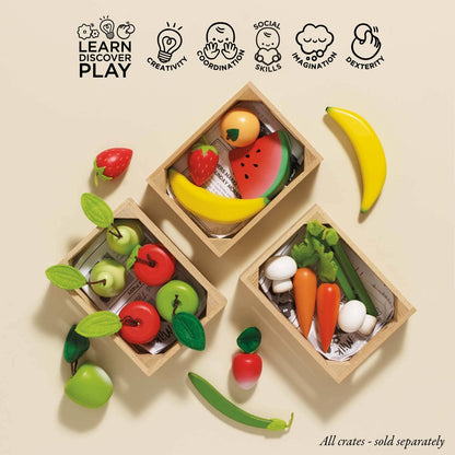 Orchard Fruits Wooden Market Crate