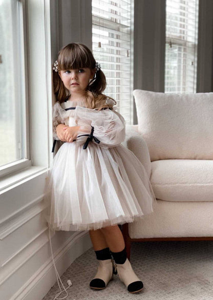 Coco-Caramel Tulle Dress: 8 Years