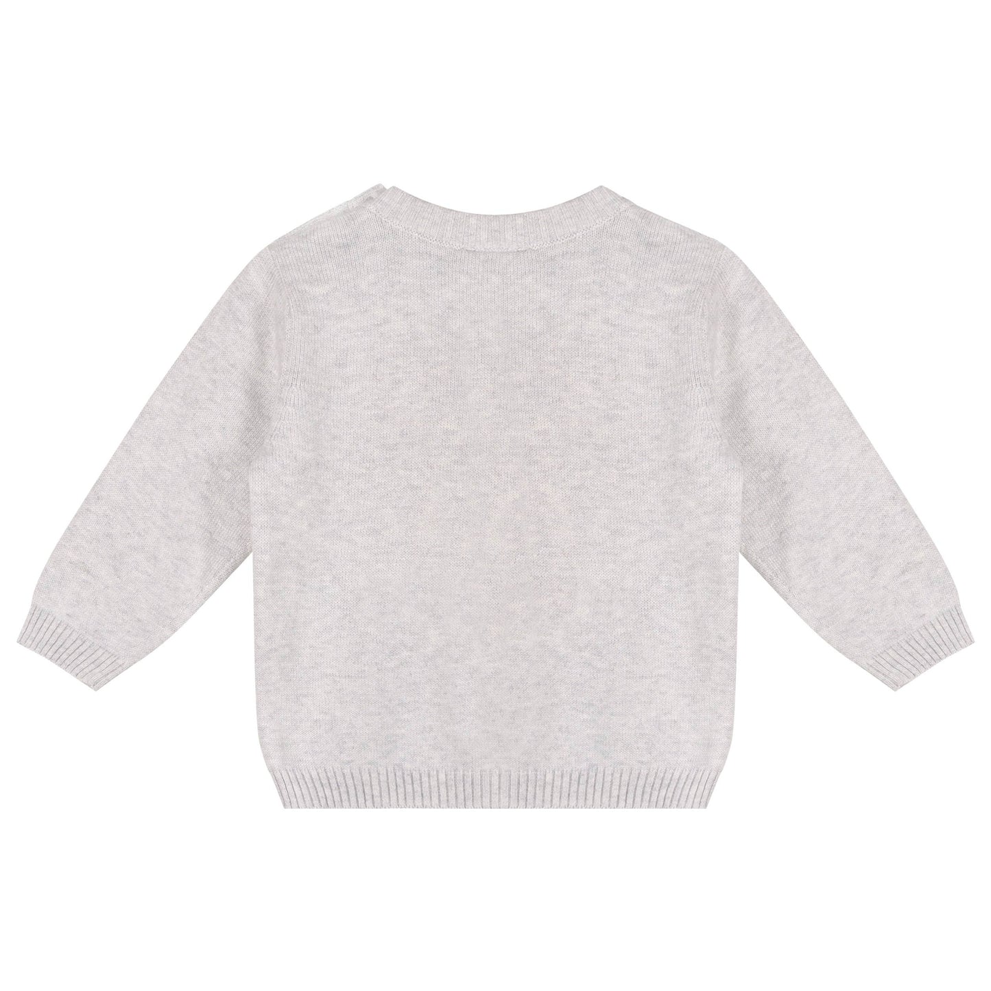 Hot Air Balloon Baby Knit Pullover & Pants Set (Organic): Pearl Grey Heather / 3-6M