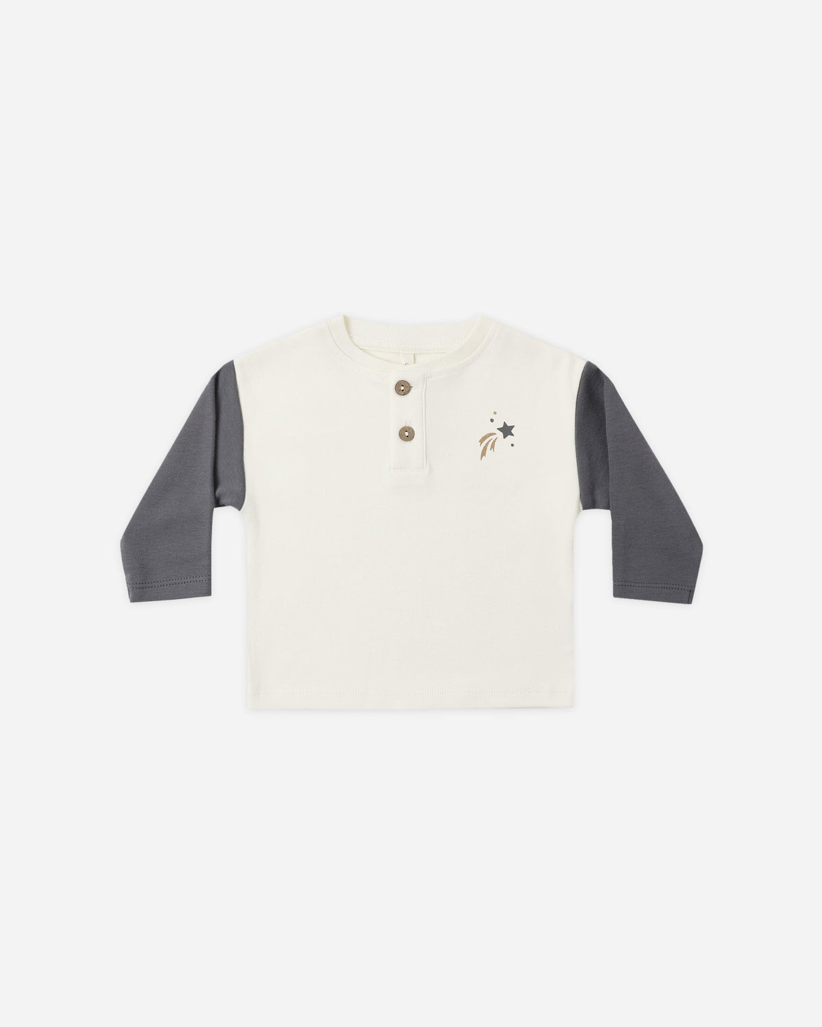 Long Sleeve Henley Tee Midnight