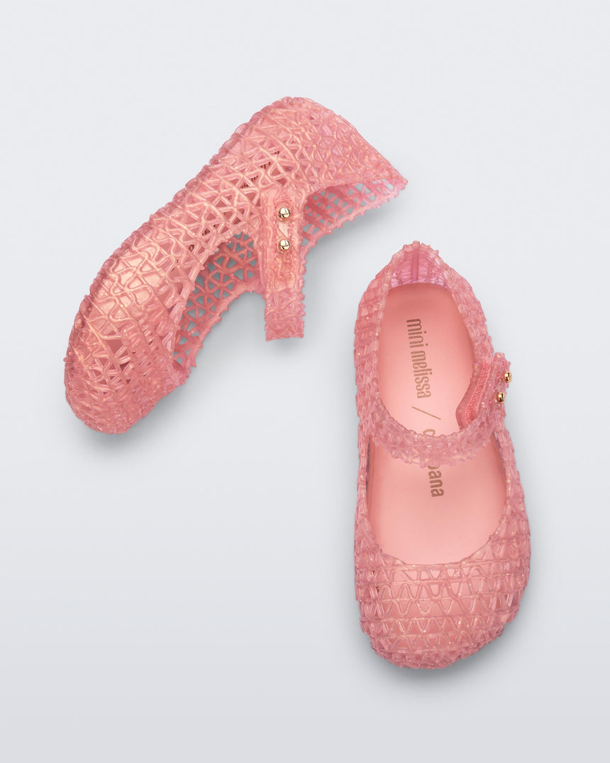 Mini Melissa Campana Baby Ballerinas: Pearly Pink