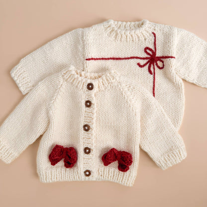 Present Sweater Kid Baby Holiday Christmas Bow Gift Matching: XS; 6-12M