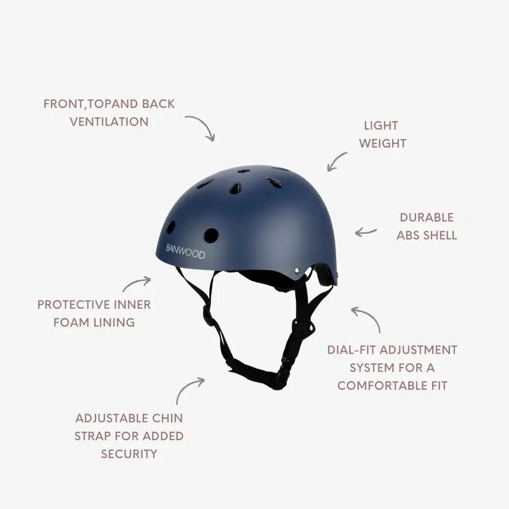 BANWOOD CLASSIC HELMET - MATTE NAVY (50-54 cm)