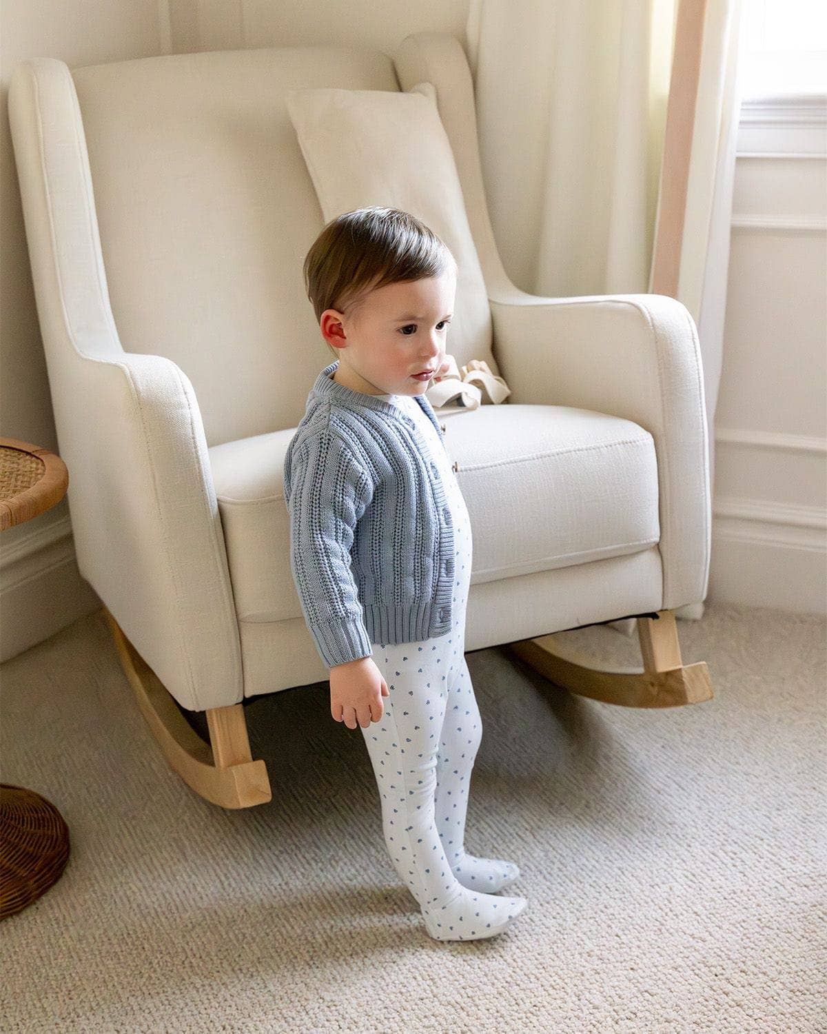 Cozy Oversized Cardigan: Blue / 2-3Y