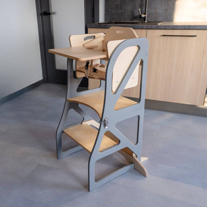 Transformable Kitchen Tower Securestep, Highchair+Tray Combo